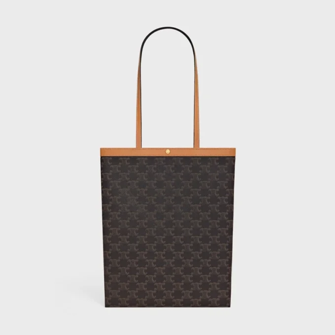 Medium Flat Shopper in Triomphe Canvas