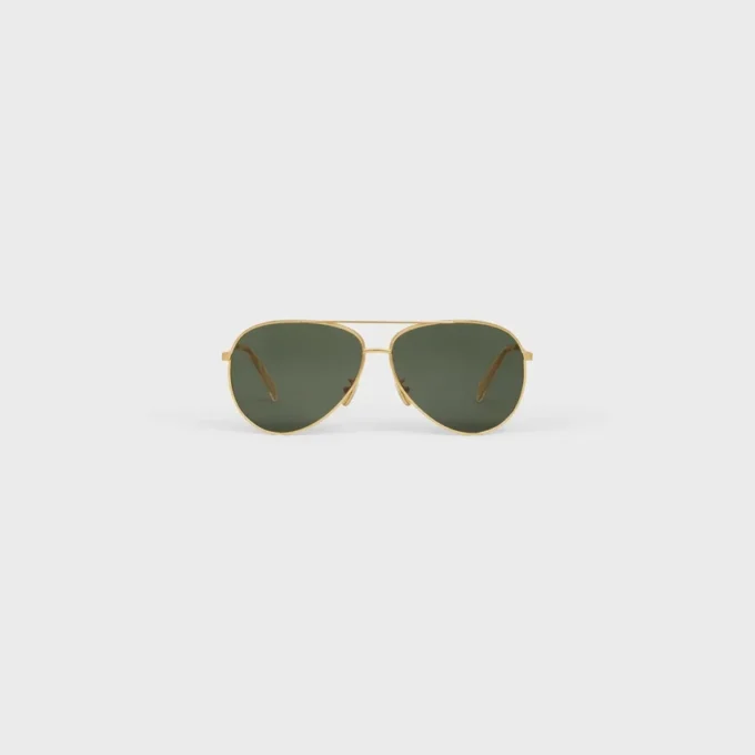 Metal Frame 01 Sunglasses in Metal with Mineral Glass Lenses