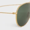 Metal Frame 01 Sunglasses in Metal with Mineral Glass Lenses