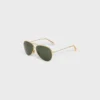 Metal Frame 01 Sunglasses in Metal with Mineral Glass Lenses