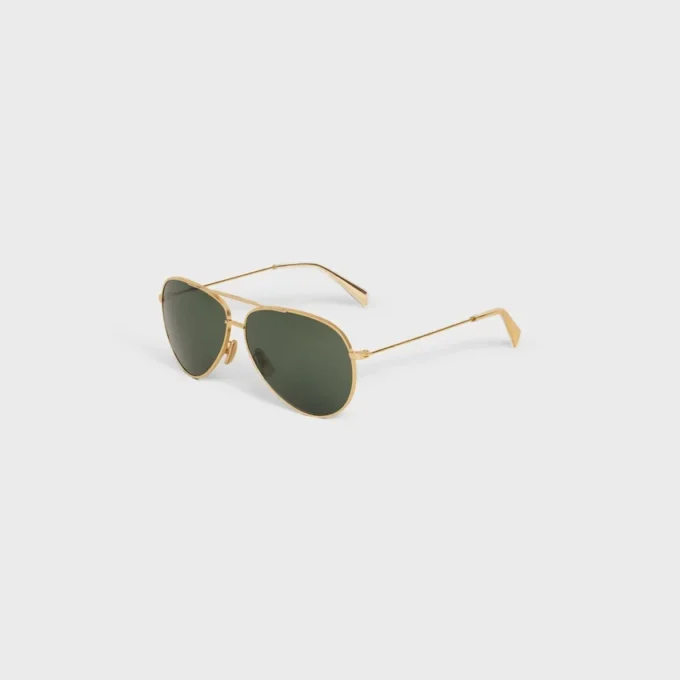 Metal Frame 01 Sunglasses in Metal with Mineral Glass Lenses