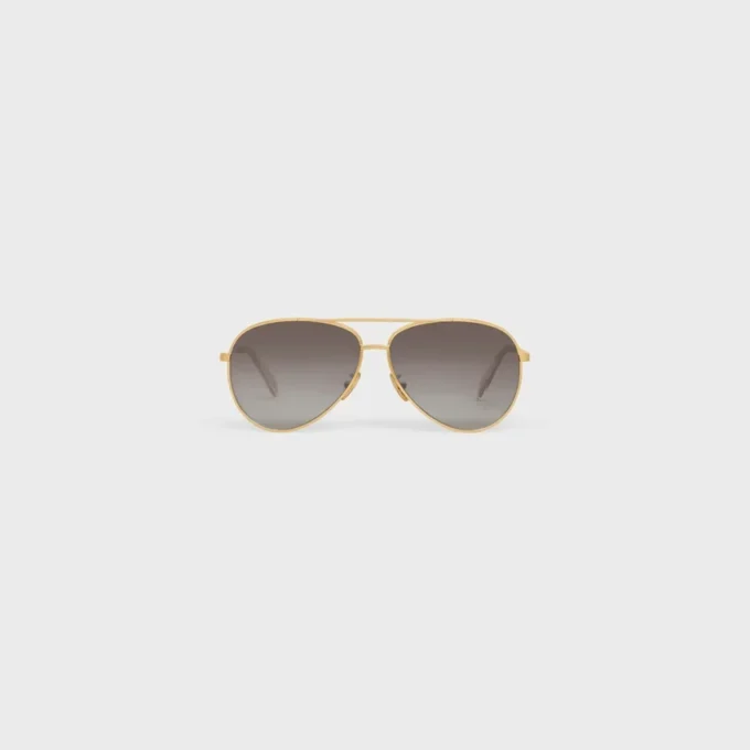 Metal Frame 01 Sunglasses in Metal with Polarized Lenses