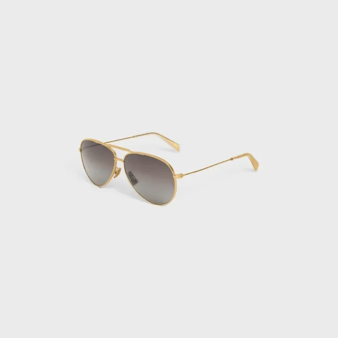 Metal Frame 01 Sunglasses in Metal with Polarized Lenses