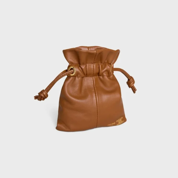 Micro Crystal Pouch in Smooth Lambskin