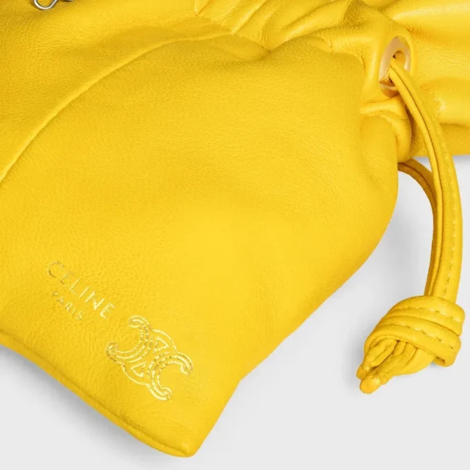 Micro Crystal Pouch in Smooth Lambskin