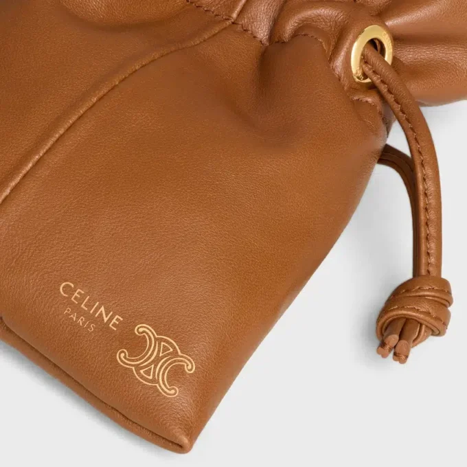 Micro Crystal Pouch in Smooth Lambskin