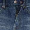 Midi Skirt in Dark Union Wash Denim Midi Skirt in Dark Union Wash Denim