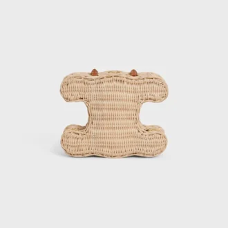 Minaudiare Triomphe in Wicker and Natural Calfskin Minaudiare Triomphe in Wicker and Natural Calfskin