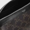 Mini Boston in Triomphe Canvas and Calfskin
