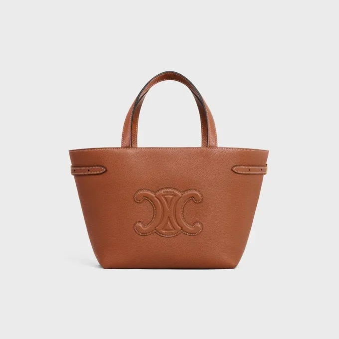 Mini Cabas Anais Cuir Triomphe in Grained Calfskin