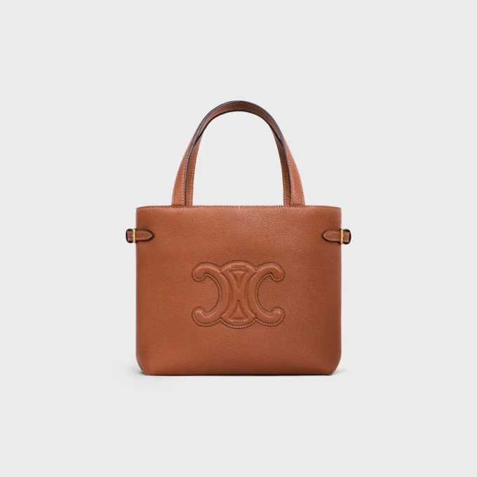 Mini Cabas Anais Cuir Triomphe in Grained Calfskin