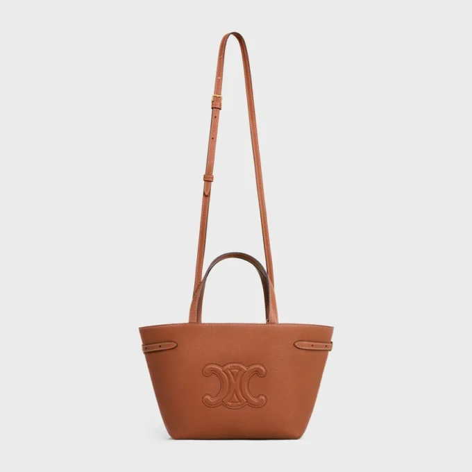 Mini Cabas Anais Cuir Triomphe in Grained Calfskin