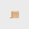 Mini Chain Claude in Raffia Effect Textile