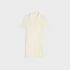 Mini Dress in Cotton Pointelle