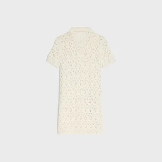Mini Dress in Cotton Pointelle