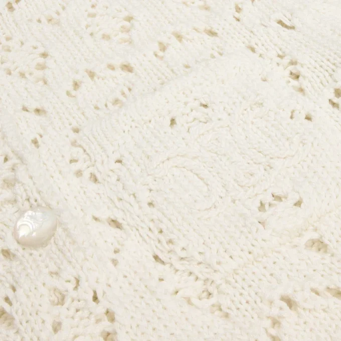 Mini Dress in Cotton Pointelle