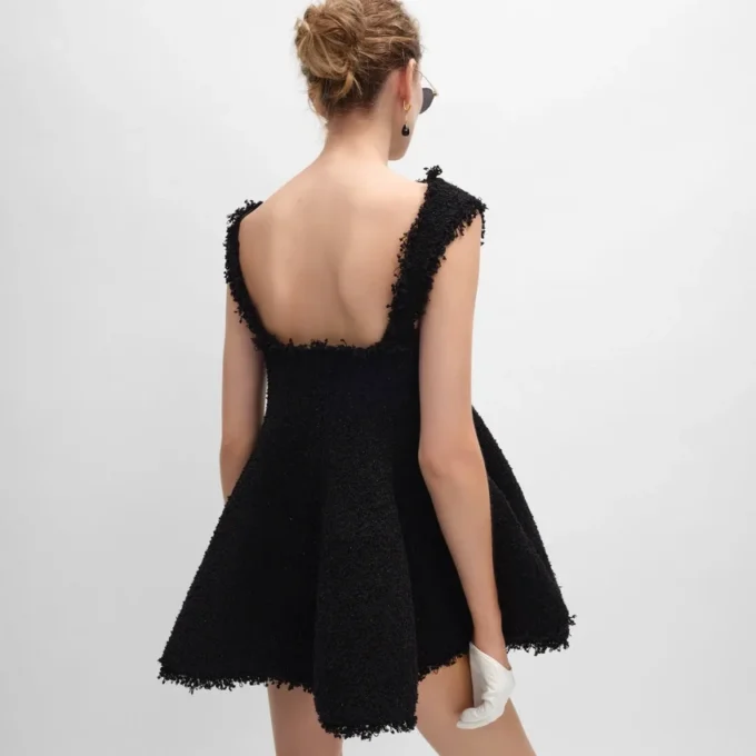 Mini Dress in Knit Natte