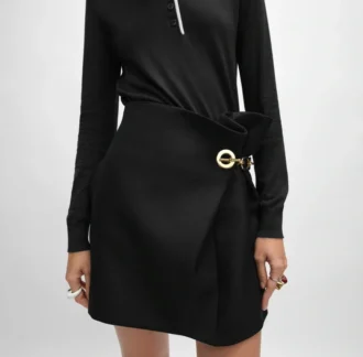 Mini Skirt in Mohair Wool Mini Skirt in Mohair Wool
