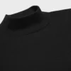 Mock Neck T-Shirt in Cotton Jersey
