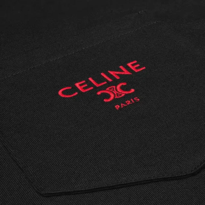 Mock Neck T-Shirt in Cotton Jersey