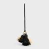 Multi Pompon Charm in Raffia and Smooth Lambskin