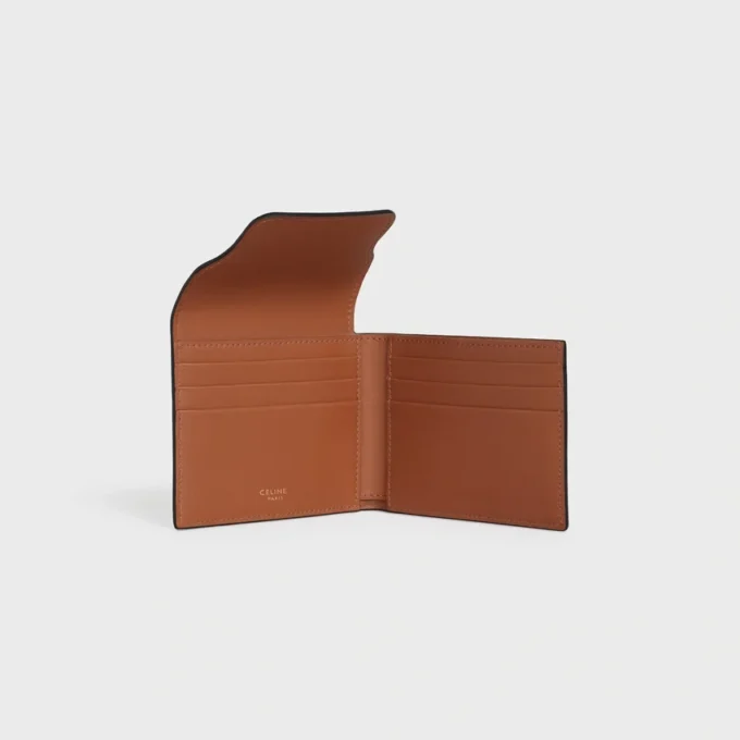 Origami Card Holder in Triomphe Canvas and Lambskin