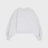 Oversized Crewneck Sweater in Cotton Fleece