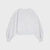 Oversized Crewneck Sweater in Cotton Fleece