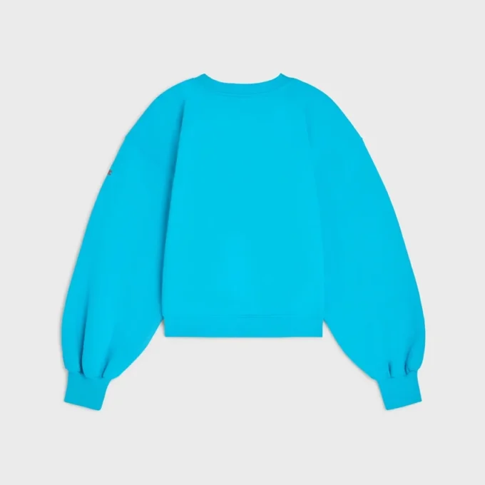 Oversized Crewneck Sweater in Cotton Fleece