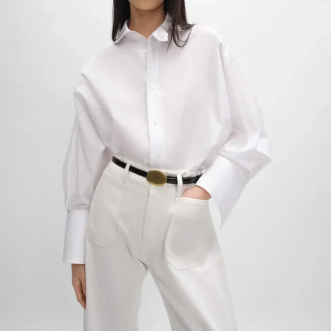 Oversized Shirt in Cotton Poplin Oversized Shirt in Cotton Poplin