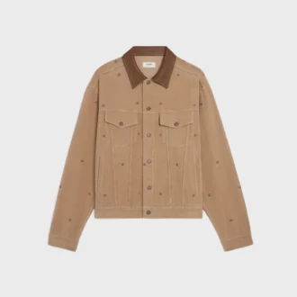 Oversized Trucker Jacket in Corduroy