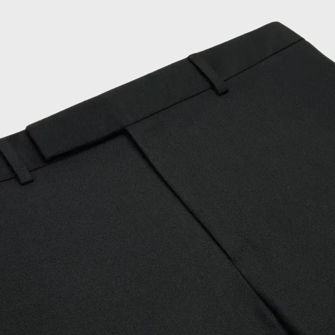 Pantalon Classique Tux in Grain De Poudre Wool
