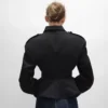 Peplum Jacket in Wool Gabardine