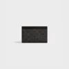 Plain Card Holder in Triomphe Canvas and Calfskin