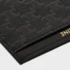 Plain Card Holder in Triomphe Canvas and Calfskin