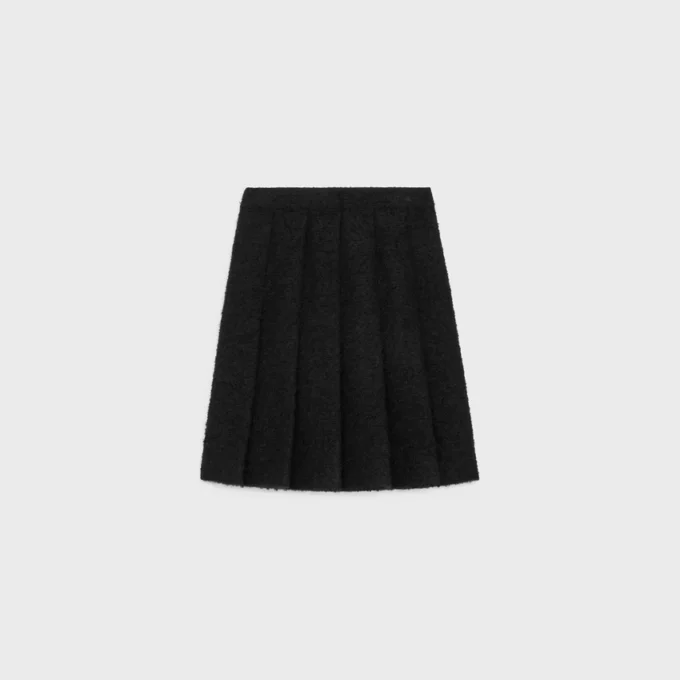 Pleated Skirt in Bouclette Natta Pleated Skirt in Bouclette Natta