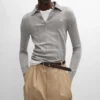 Polo in Fine Silk and Cotton