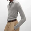 Polo in Fine Silk and Cotton