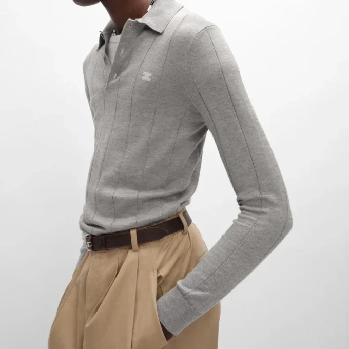 Polo in Fine Silk and Cotton