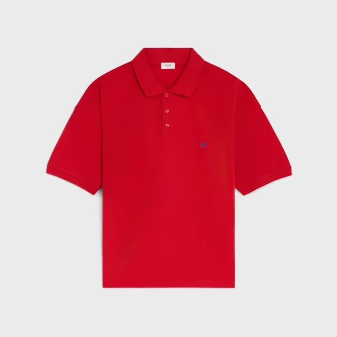 Polo Shirt in Pique Cotton Jersey
