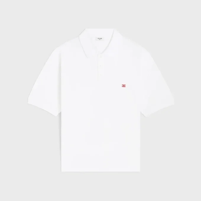 Polo Shirt in Pique Cotton Jersey