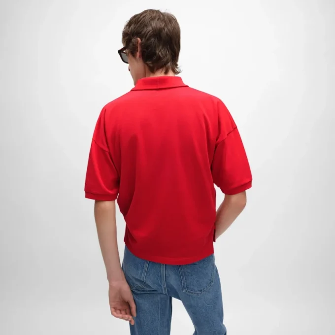 Polo Shirt in Pique Cotton Jersey