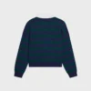 Polo Sweater in Striped Wool