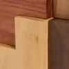 Puzzle Cube in Wood and Natural Calfskin Case Puzzle Cube in Wood and Natural Calfskin Case