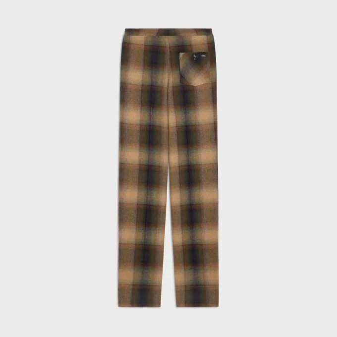 Pyjama Trousers  in Checked Wool