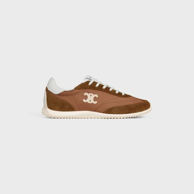 Racer Sneaker in Nylon, Suede Calfskin and Calfskin Racer Sneaker in Nylon, Suede Calfskin and Calfskin