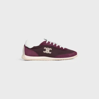 Racer Sneaker in Nylon, Suede Calfskin and Calfskin Racer Sneaker in Nylon, Suede Calfskin and Calfskin