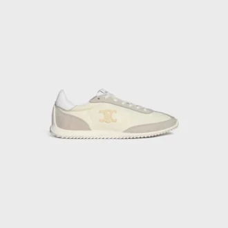 Racer Sneaker in Nylon, Suede Calfskin and Calfskin