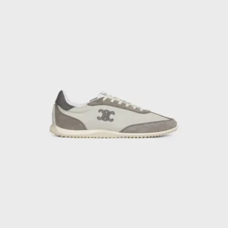 Racer Sneaker in Nylon, Suede Calfskin and Calfskin