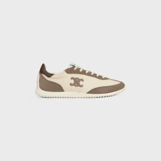 Racer Sneaker in Nylon, Suede Calfskin and Calfskin